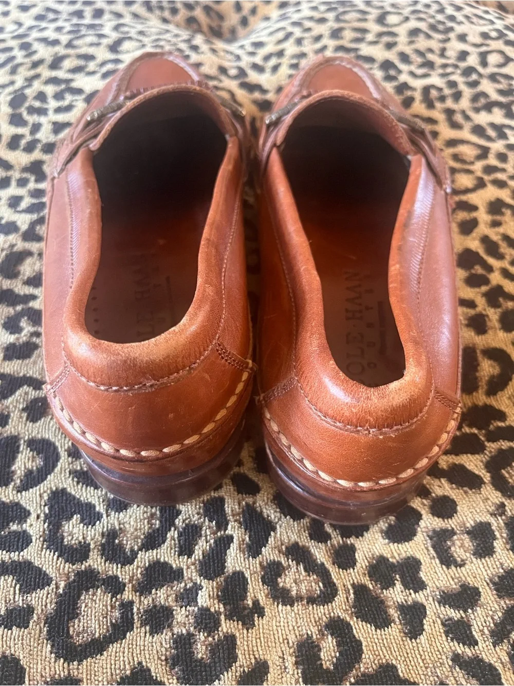 VTG Cole Haan Country Brown Leather Horsebit Loafers Men’s  US 8D Slip On